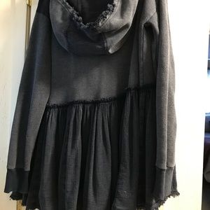 Free People navy swing style hoodie